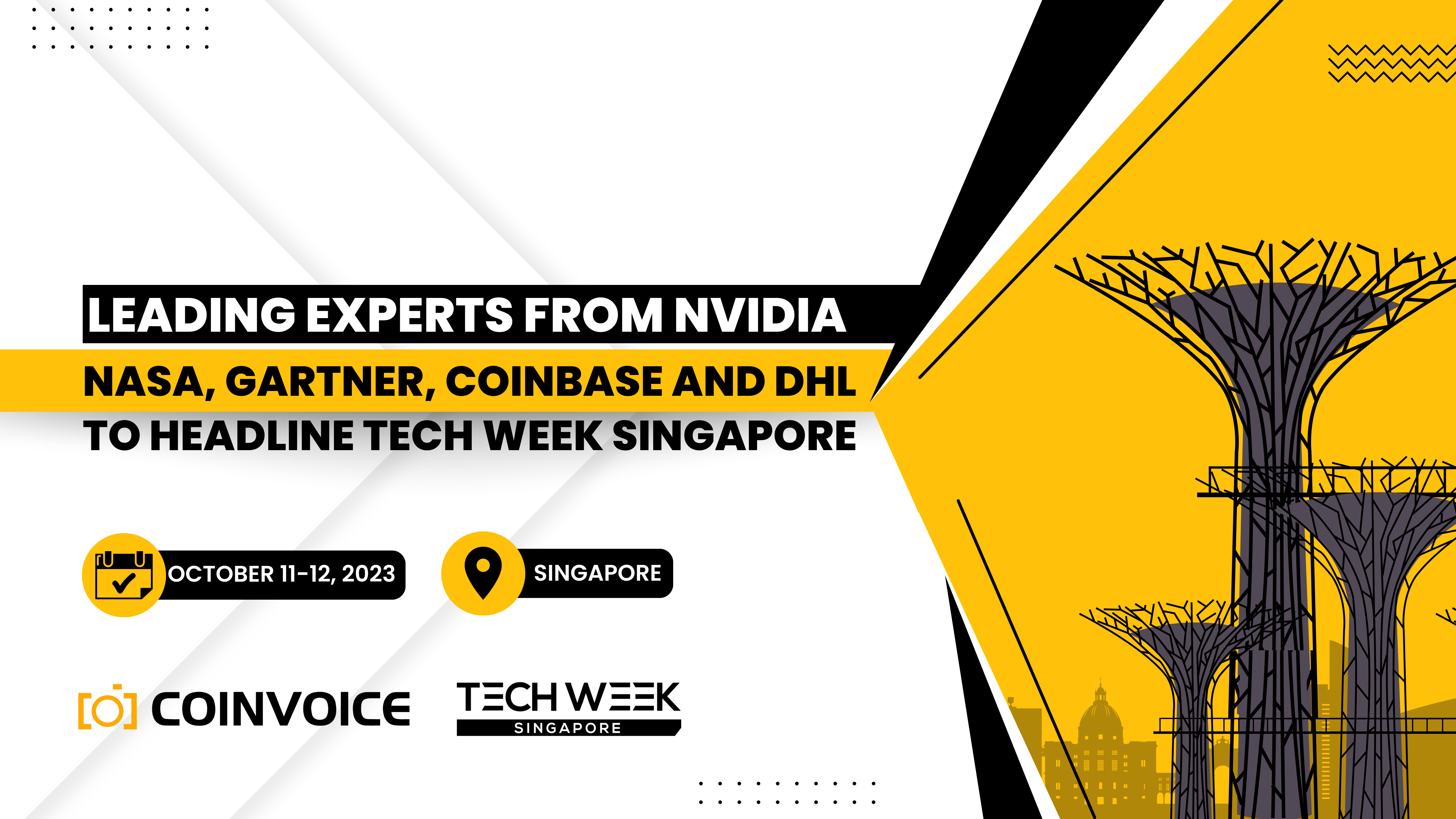 Leading Experts from NVIDIA, NASA, Gartner, Coinbase and DHL to Headline Tech Week Singapore in October